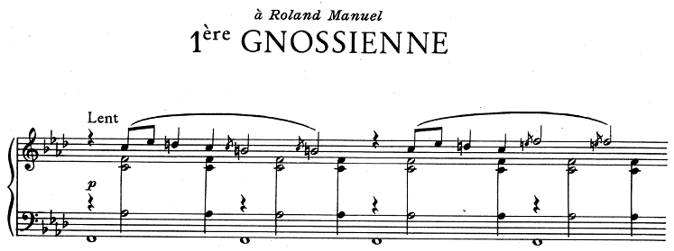 #17 Gnossienne #1 by Erik Satie